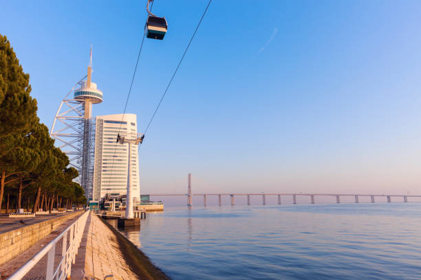 istock Tower Vasco da Gama by Tagus River in Lisbon 836353822