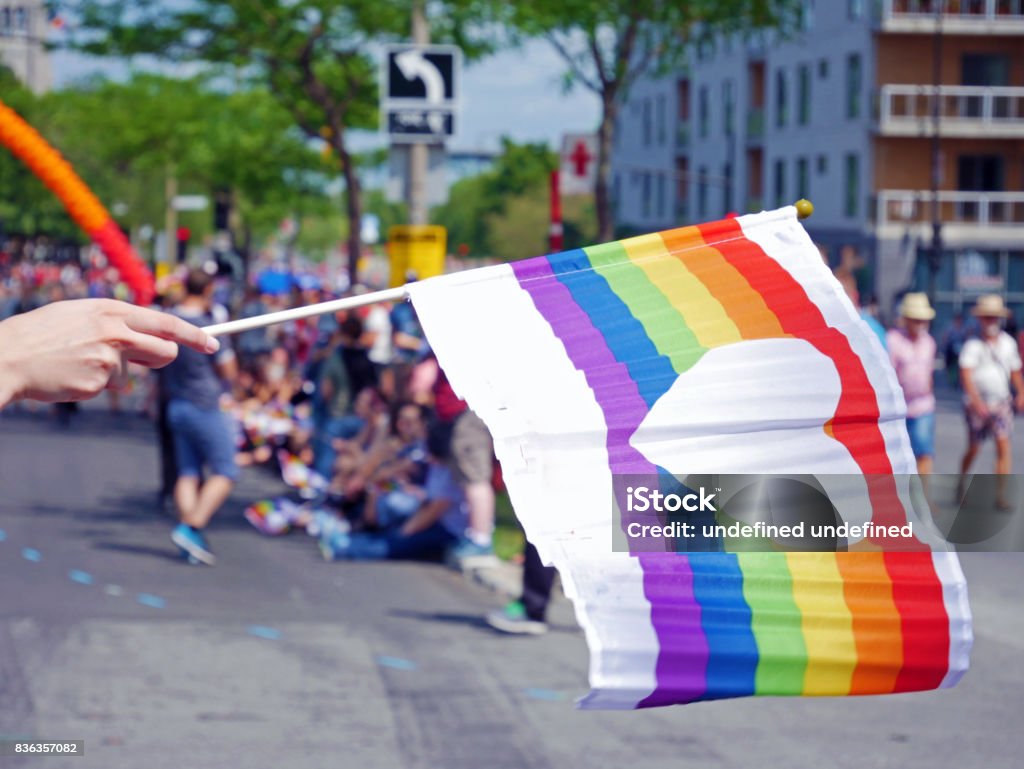 Le défilé de la fierté à Montréal, Canada - Photo de Montréal libre de droits