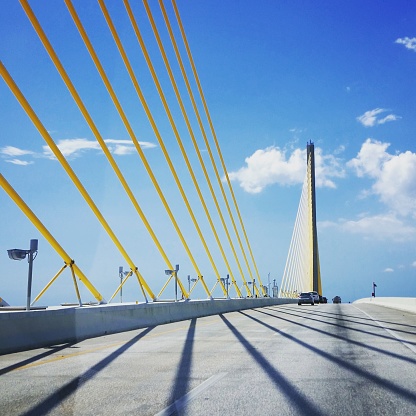 Sunshine Skyway Bridge Architecture Landmark St Petersburg Florida