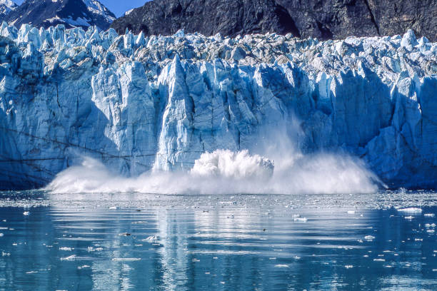 Close-up of Margerie Glacier in Glacier Bay, Alaska