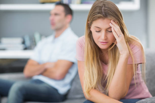 istock Couple not talking after a dispute on the sofa 836387008