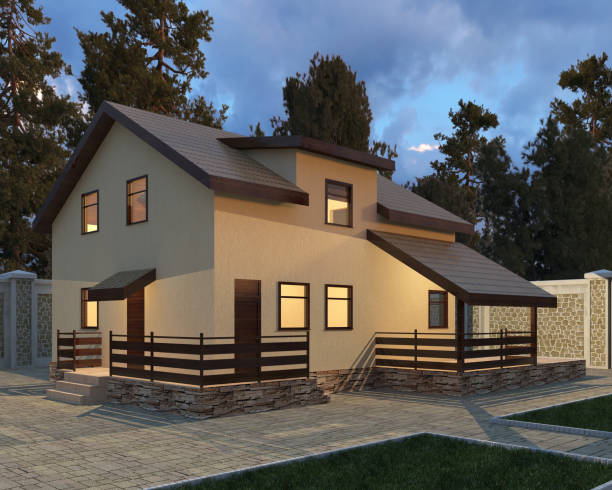 istock Building Photorealistic Render 3D Illustration 836388174