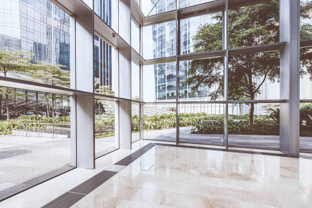 istock Contemporary transparent hall indoors 836391486