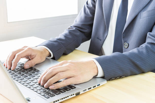istock Businessman Typing or Working with Laptop or Notebook 836394760