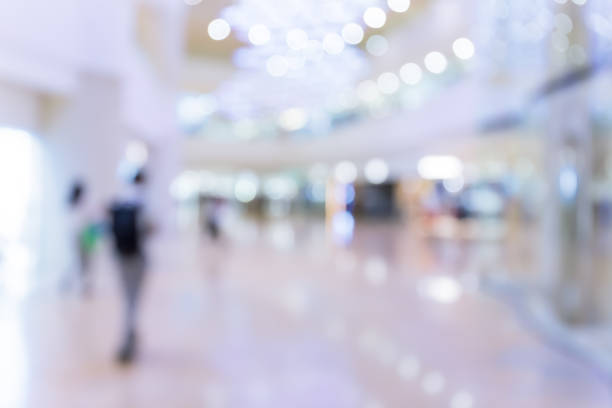 istock Abstract blur shopping mall interior and retail store for background 836395062
