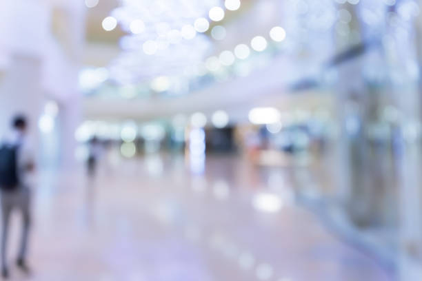 istock Abstract blur shopping mall interior and retail store for background 836395066