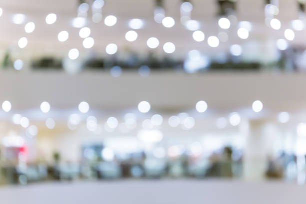 istock Abstract blur shopping mall interior and retail store for background 836395070