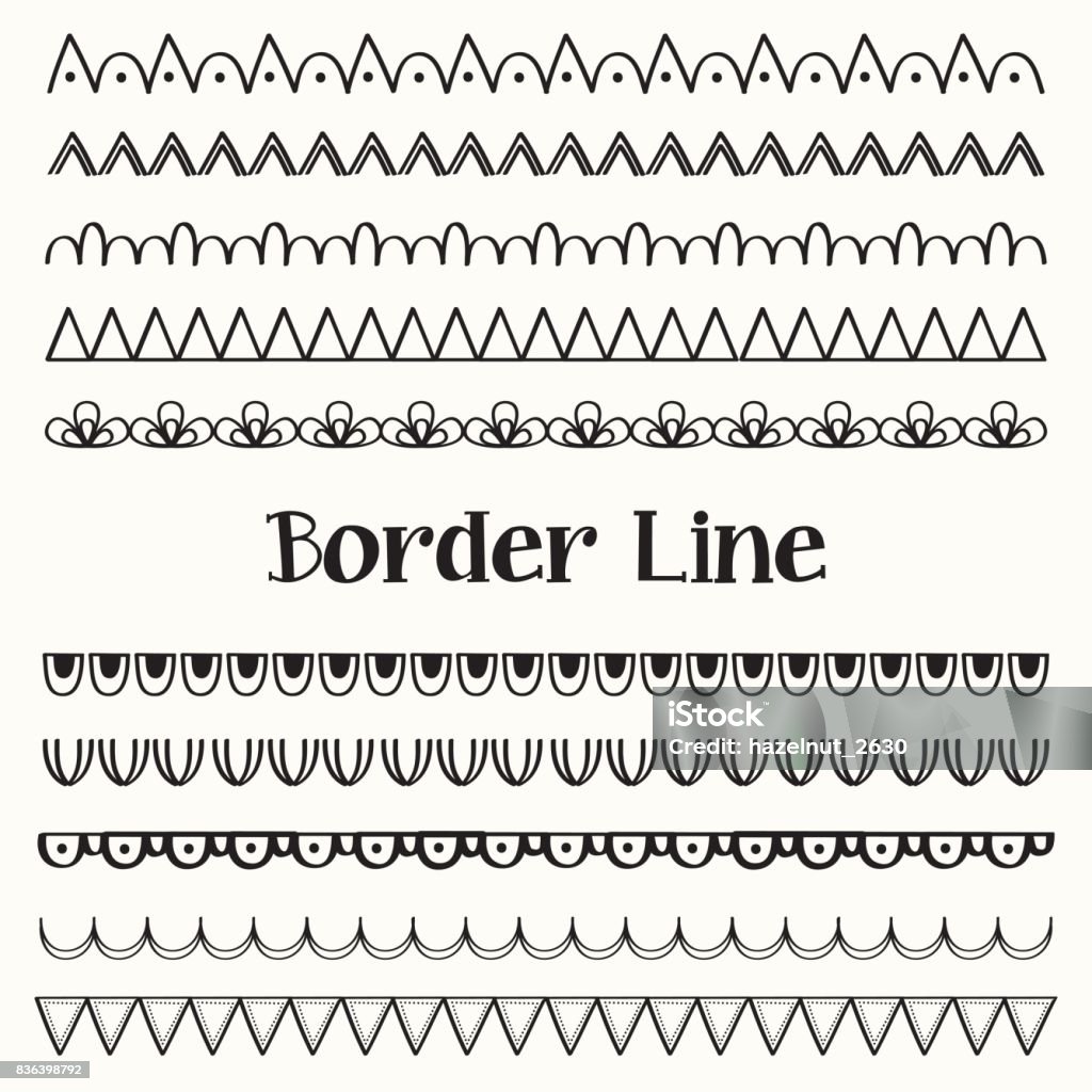 Descriptive Border Decorative Border Stock Illustration - Download Image Now - Abstract ...