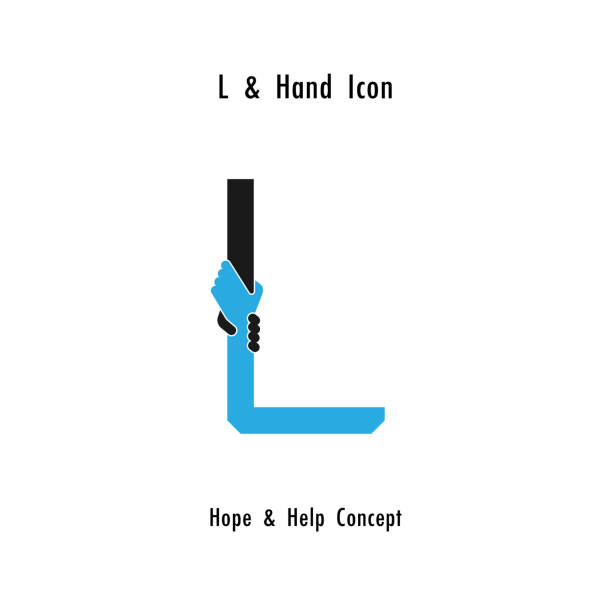 Creative L- alphabet icon abstract and hands icon design vector template.Business offer,partnership,hope,support or help concept.Corporate business and industrial symbol. Creative L- alphabet icon abstract and hands icon design vector template.Business offer,partnership,hope,support or help concept.Corporate business and industrial symbol.Vector illustration succor stock illustrations
