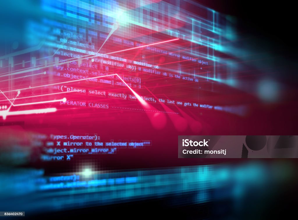 Digital Code Number Abstract Technology Background Stock Photo ...