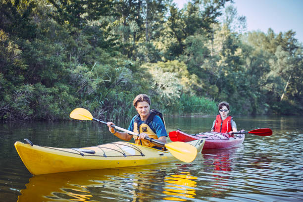istock A canoe trip on the river in the summer. 836403134