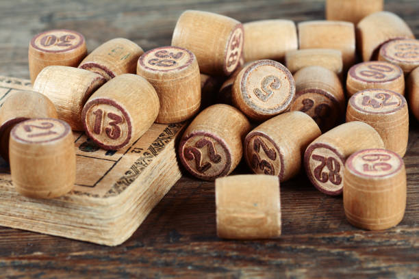 istock Vintage lotto: kegs and cards 836413394