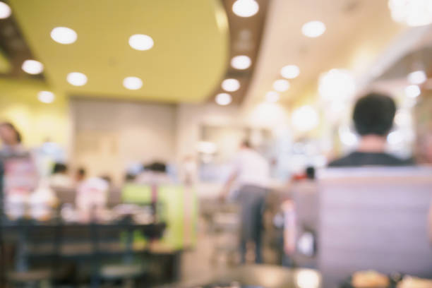 istock Abstract blur people in restaurant background with bokeh 836417862