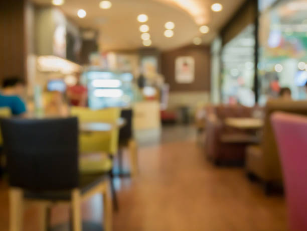 istock Blur cafe restaurant, coffee shop with abstract bokeh light background 836417928