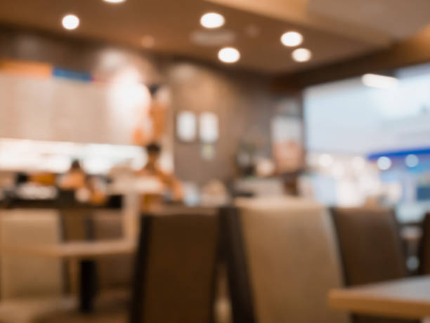 istock Blur coffee shop, cafe, restaurant with abstract bokeh light 836417958