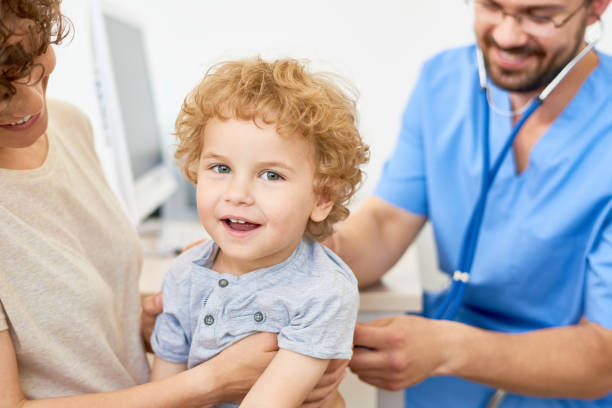 istock Happy Child Visiting Doctor 836423202