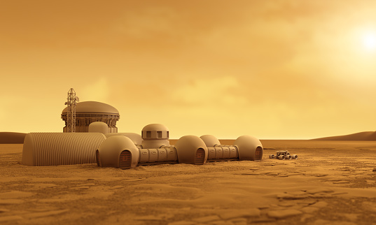 Base on Mars - 3D Rendering