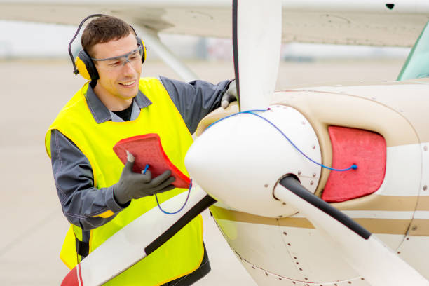 istock Male airport worker 836453786