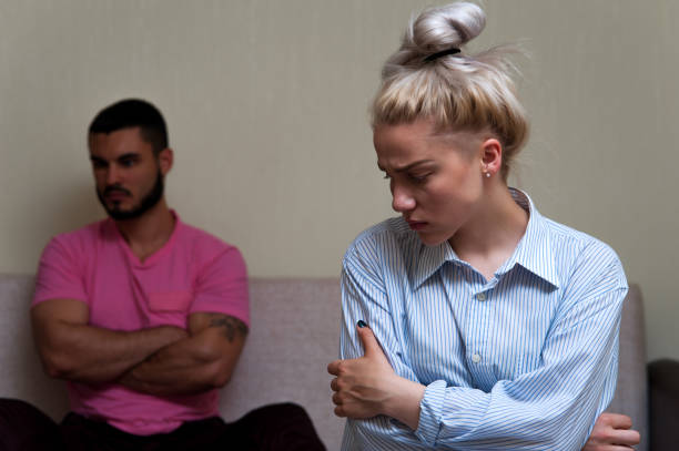 istock Young couple angry at each other 836454670