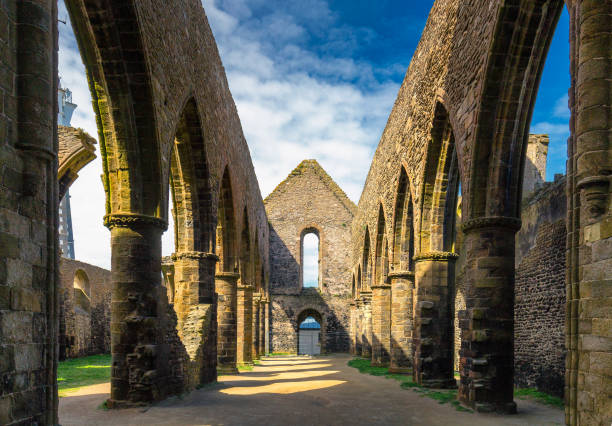 istock Fine-Terre Abbey (Abbaye Saint-Mathieu de Fine-Terre), Brittany (Brittany), France 836457592