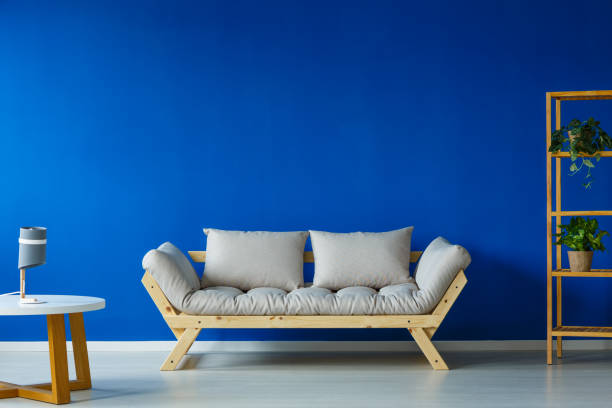 istock Living room with plant stand 836458240