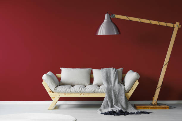 istock Comfortable couch in living room 836458284
