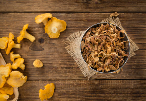 istock Dried Chanterelles close-up shot, selective focus 836460964