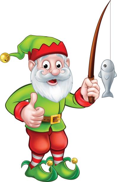 istock Cartoon Fishing Garden Gnome 836462280