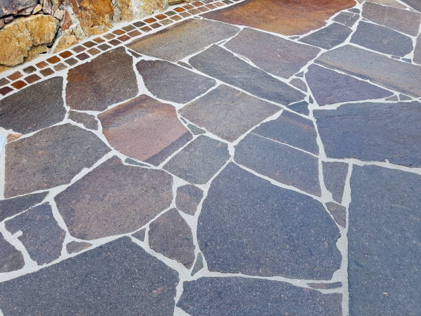 istock Garden path, natural stone, porphyry 836462760