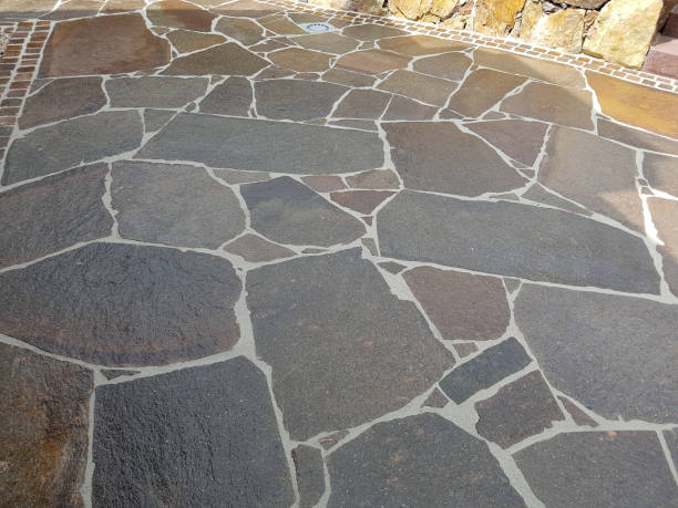 istock Garden path, natural stone, porphyry 836465642