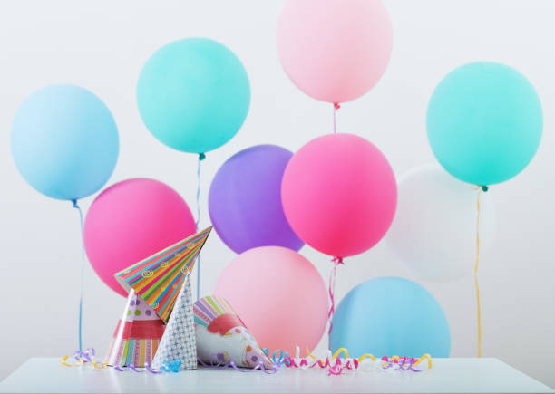 istock Background of balloons for birthday 836473864