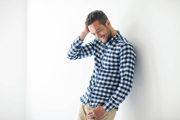 istock Handsome sexy man touching his hair 836474186