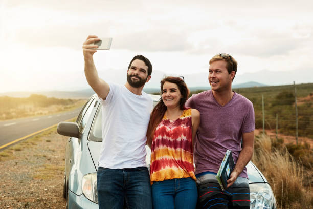 istock Let's take our first photo together for the trip 836478780
