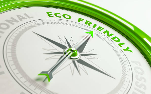 istock Eco Friendly Concept: Arrow of A Compass Pointing Eco Friendly Text 836486602