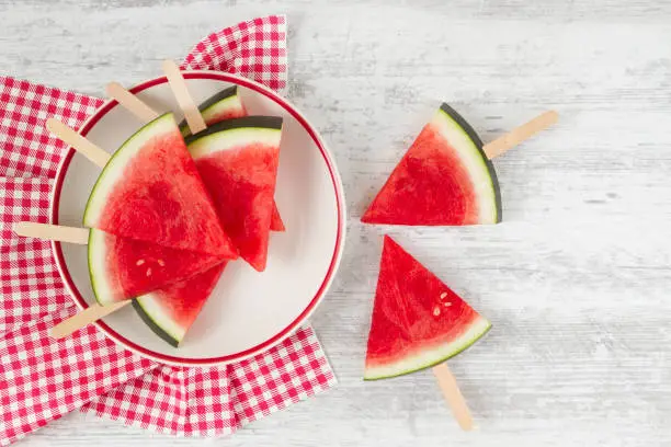 Photo of Watermelon Slice Popsicles