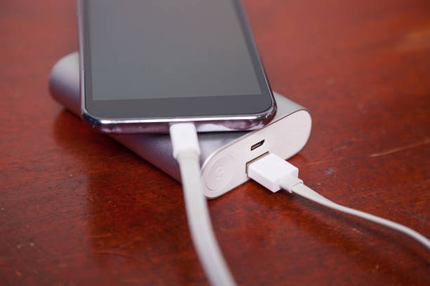 istock Cell Phone Charging With Power Bank 836496986