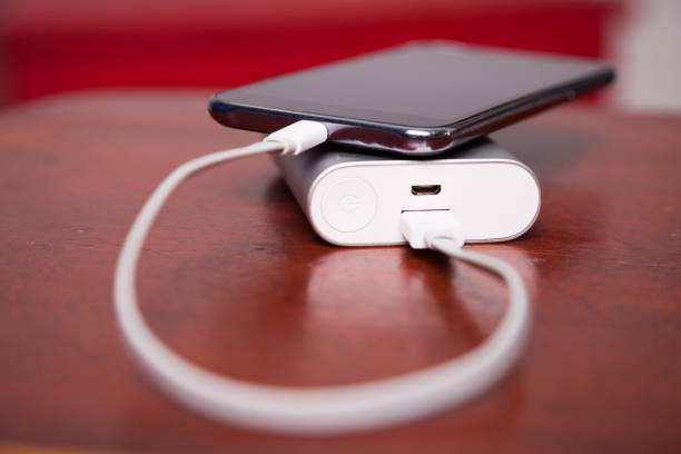 istock Cell Phone Charging With Power Bank 836497678