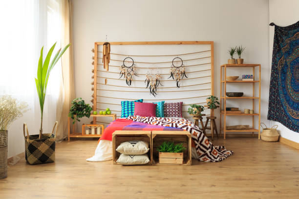istock Apartment with ethnic bedroom 836497862