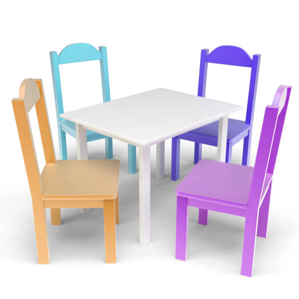 istock Kid's Table and Chair Set 836508082