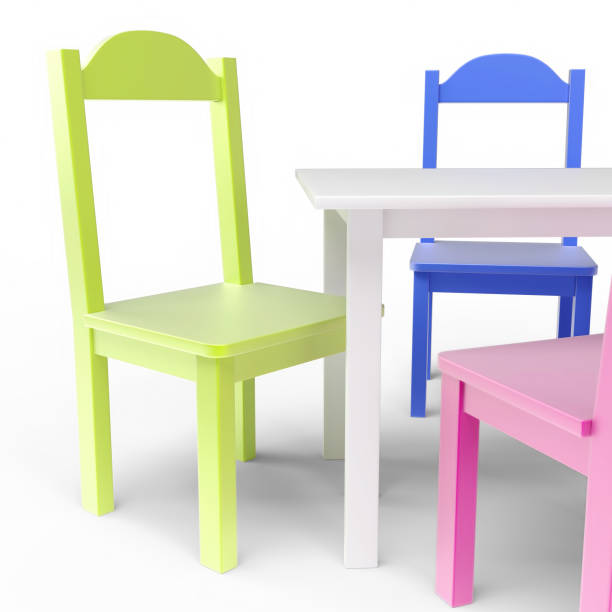 istock Kid's Table and Chair Set 836508102