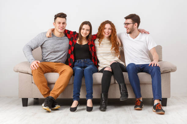 istock Friends spend great time together in home interior 836516000