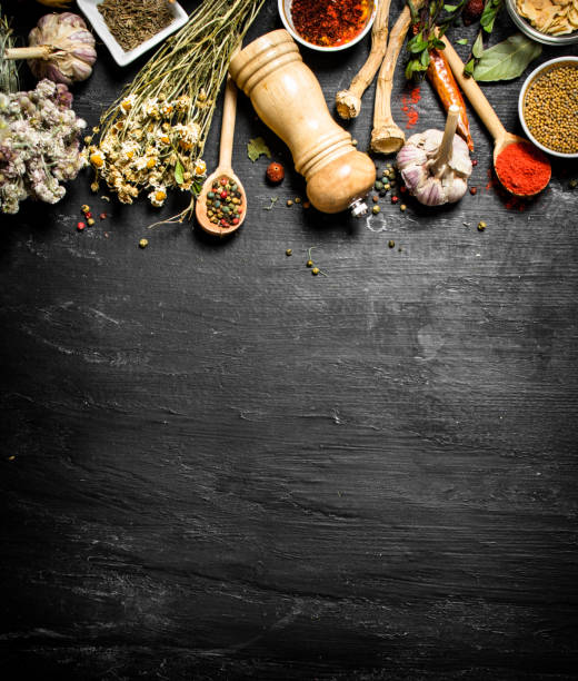 istock Big set of Indian spices and herbs 836534982