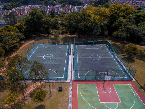 Aerial View of a Public Park