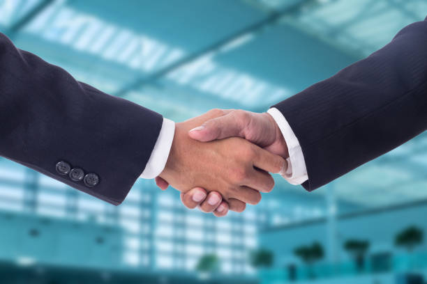 istock Businessman handshake for agreement 836544566