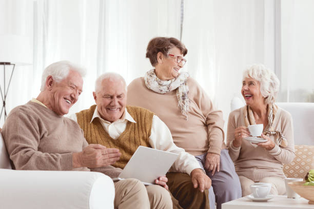 istock Elderly friends relaxing 836544640