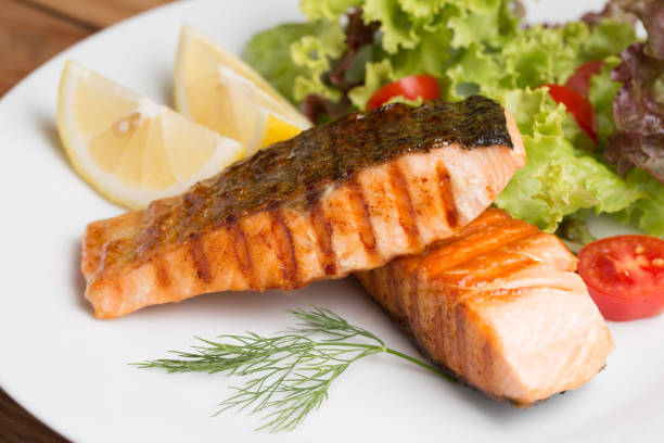 istock Salmon steak food prepare for serve 836549516