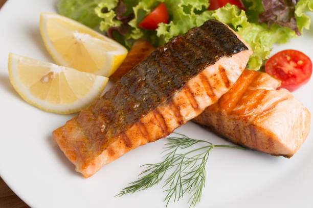 istock Salmon steak food prepare for serve 836549860