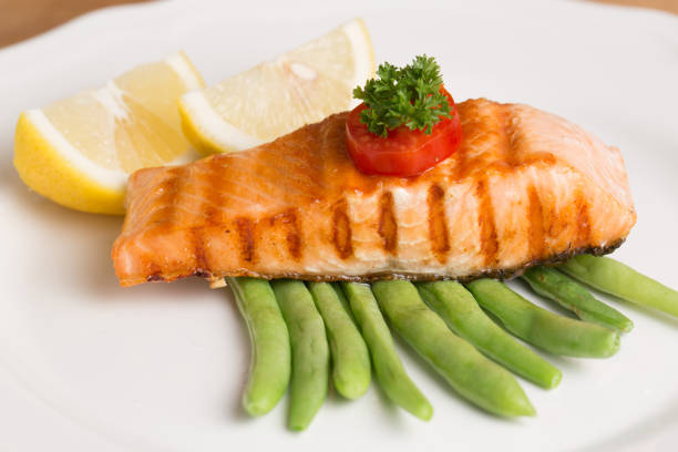 istock Salmon steak food prepare for serve 836553846