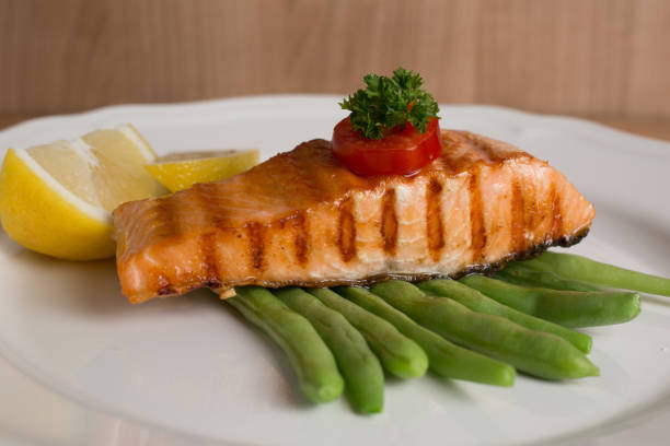 istock Salmon steak food prepare for serve 836553894