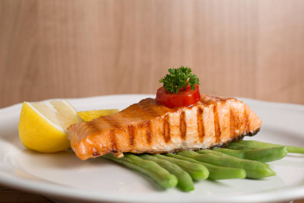 istock Salmon steak food prepare for serve 836553908